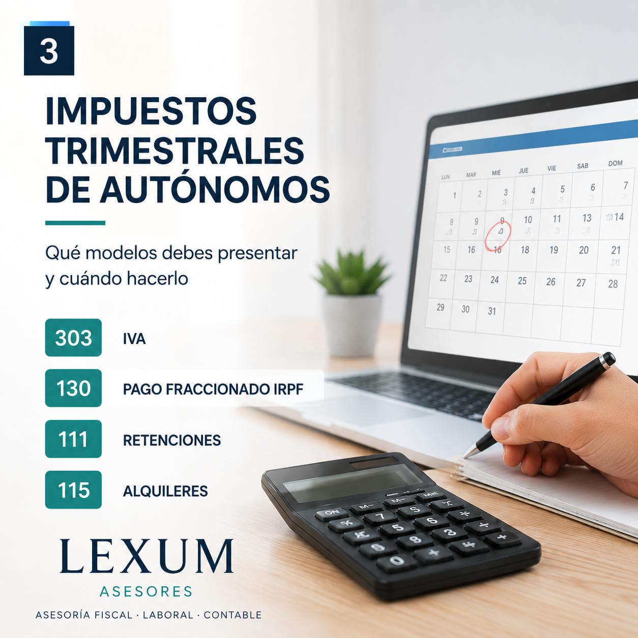 impuestos trimestrales autónomos